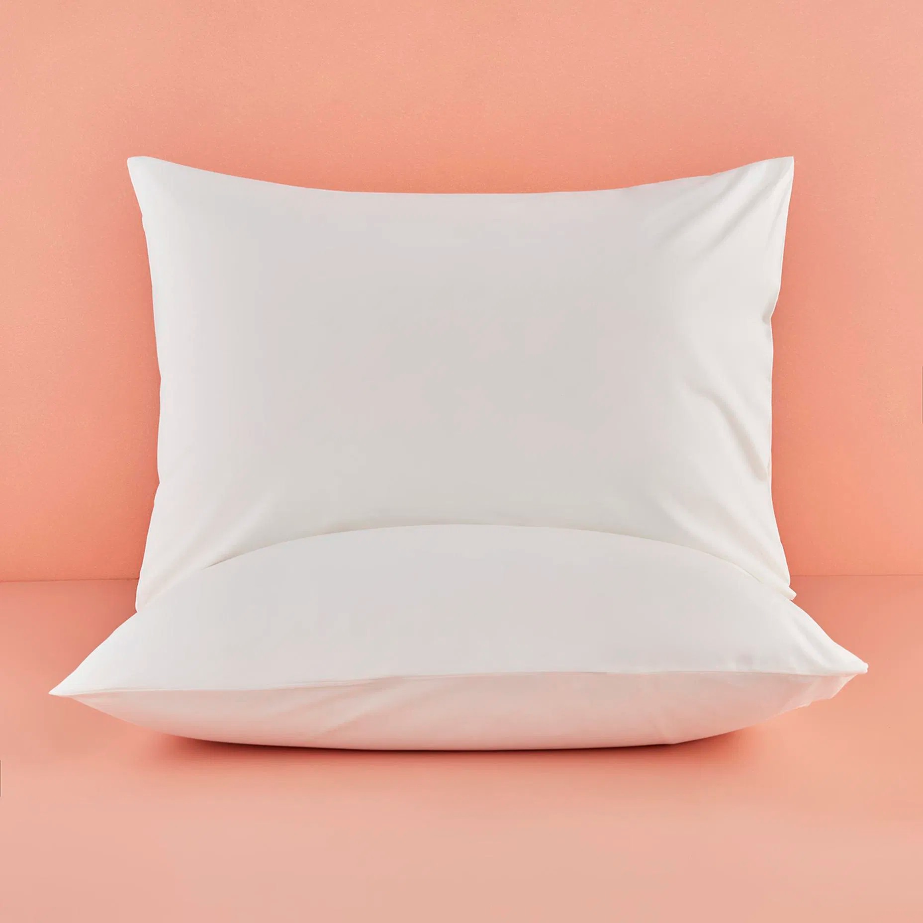 %100 Pamuk Ranforce Basic Yastık Kılıfı 2'li Krem (50x70 cm)