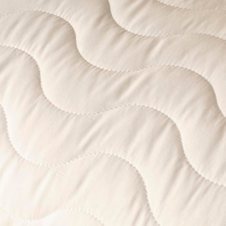 Sıvı Geçirmez Pamuklu Kapitoneli Fitted Yatak Alezi Beyaz (200x200 cm)