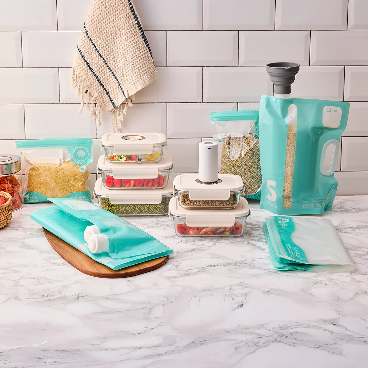 Vacuum & Fresh 25 Parça Saklama Kabı Seti