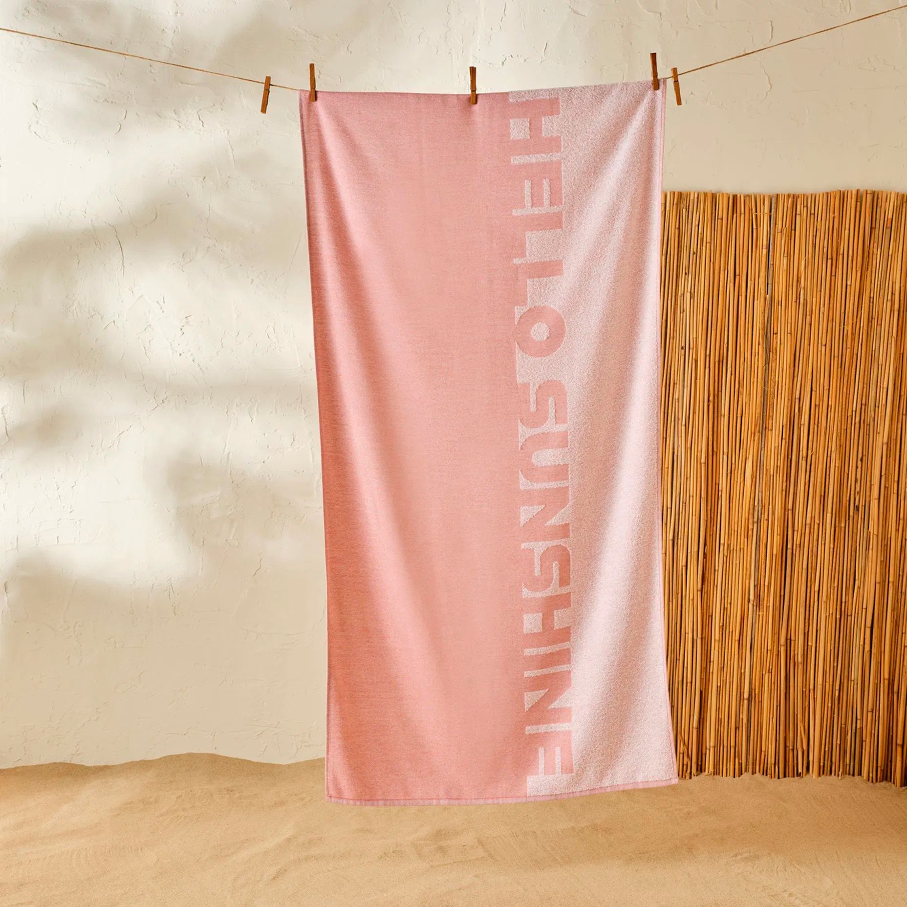%100 Pamuk Hello Summer Plaj Havlusu Kiremit (75x150 cm)