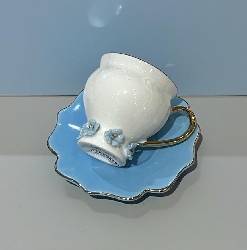  Çiçekli 6’lı Porselen Kahve Fincan Takımı