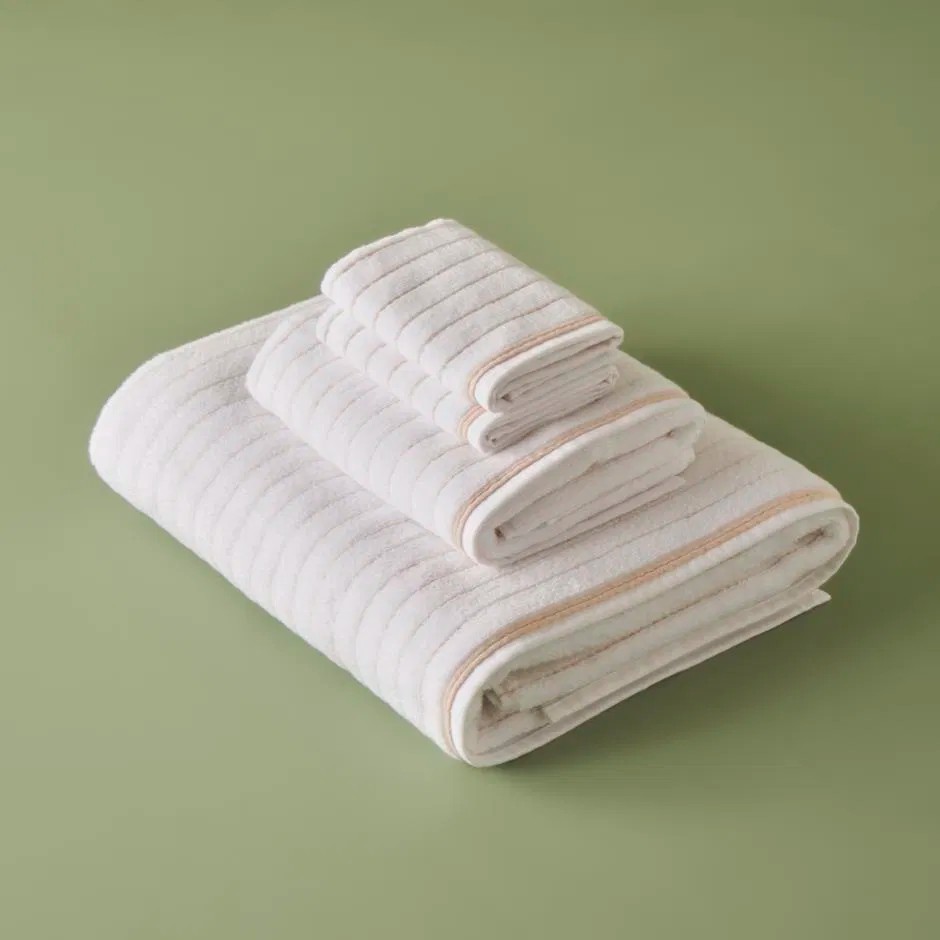 %100 Pamuk Belinda 2'li El Havlusu Bej (30x30 cm)