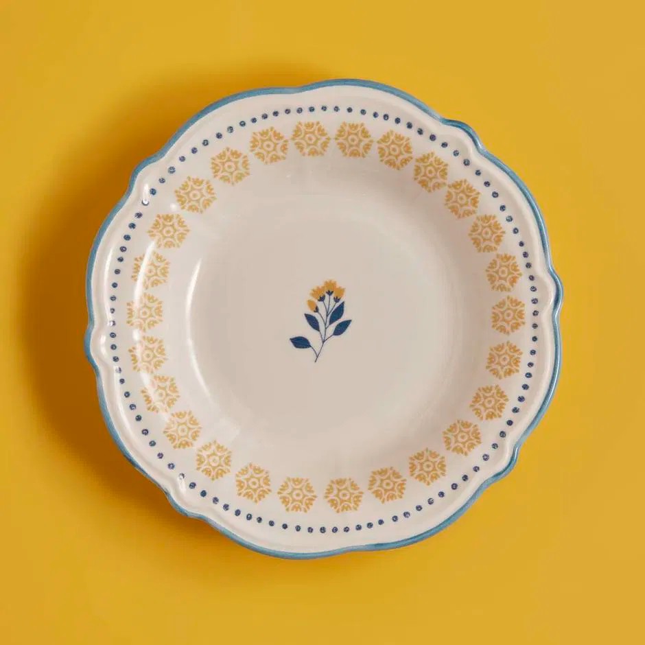 Mabel Stoneware 24 Parça 6 Kişilik Yemek Takımı Mavi