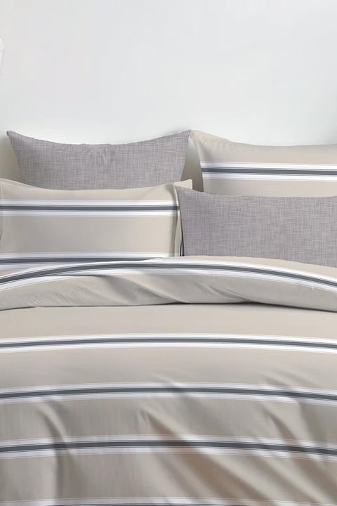 Ranforce Çift Kişilik Nevresim Takımı Loft Bej
