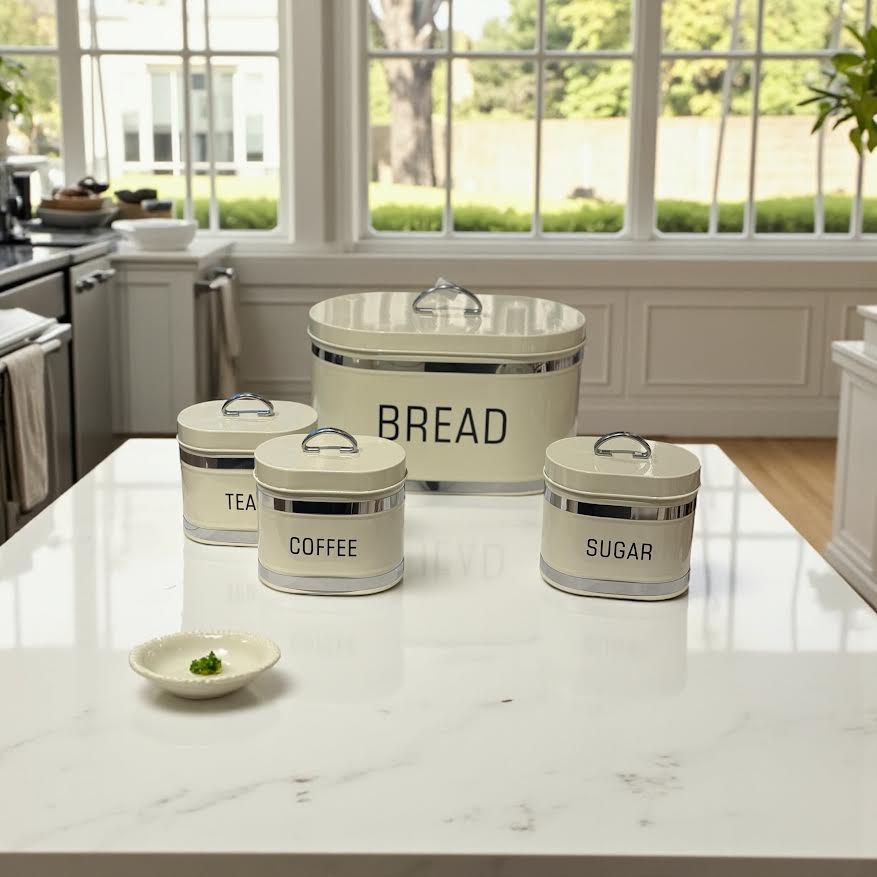 Ekmek Kutusu ve 3’lü Saklama Kabı Seti