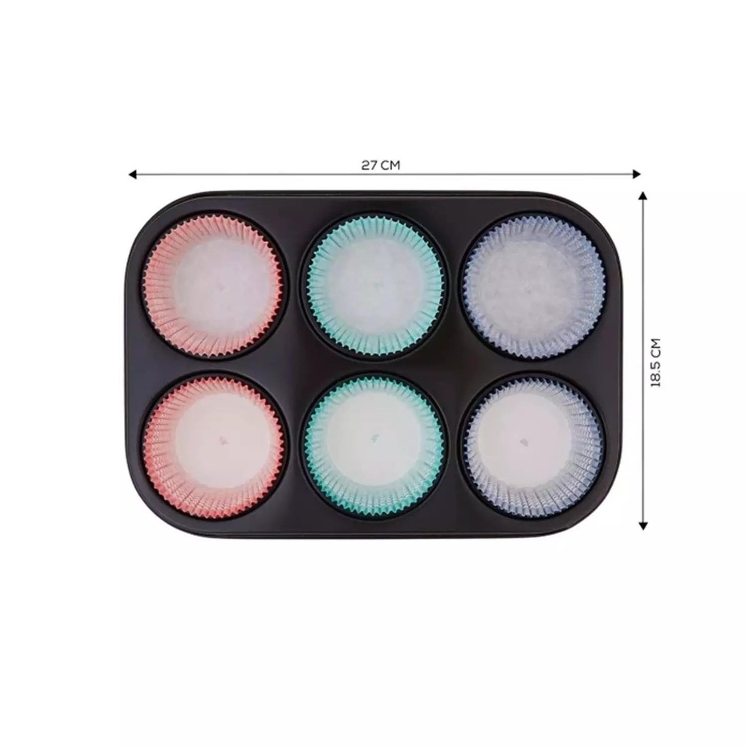 Guardini Gardenia 6lı Muffin Kek Kalıbı Kağıtlı 27x18,5 Cm