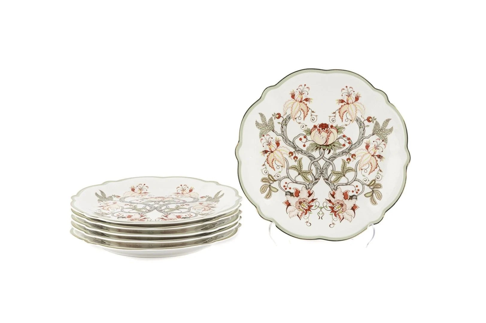 Mystic Floral 6lı Pasta Tabağı 20cm