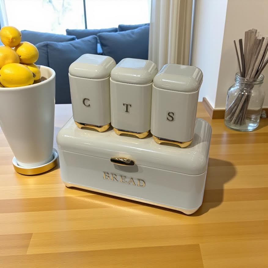 Ekmek Saklama Kutusu + 3’lü Saklama Kabı Seti