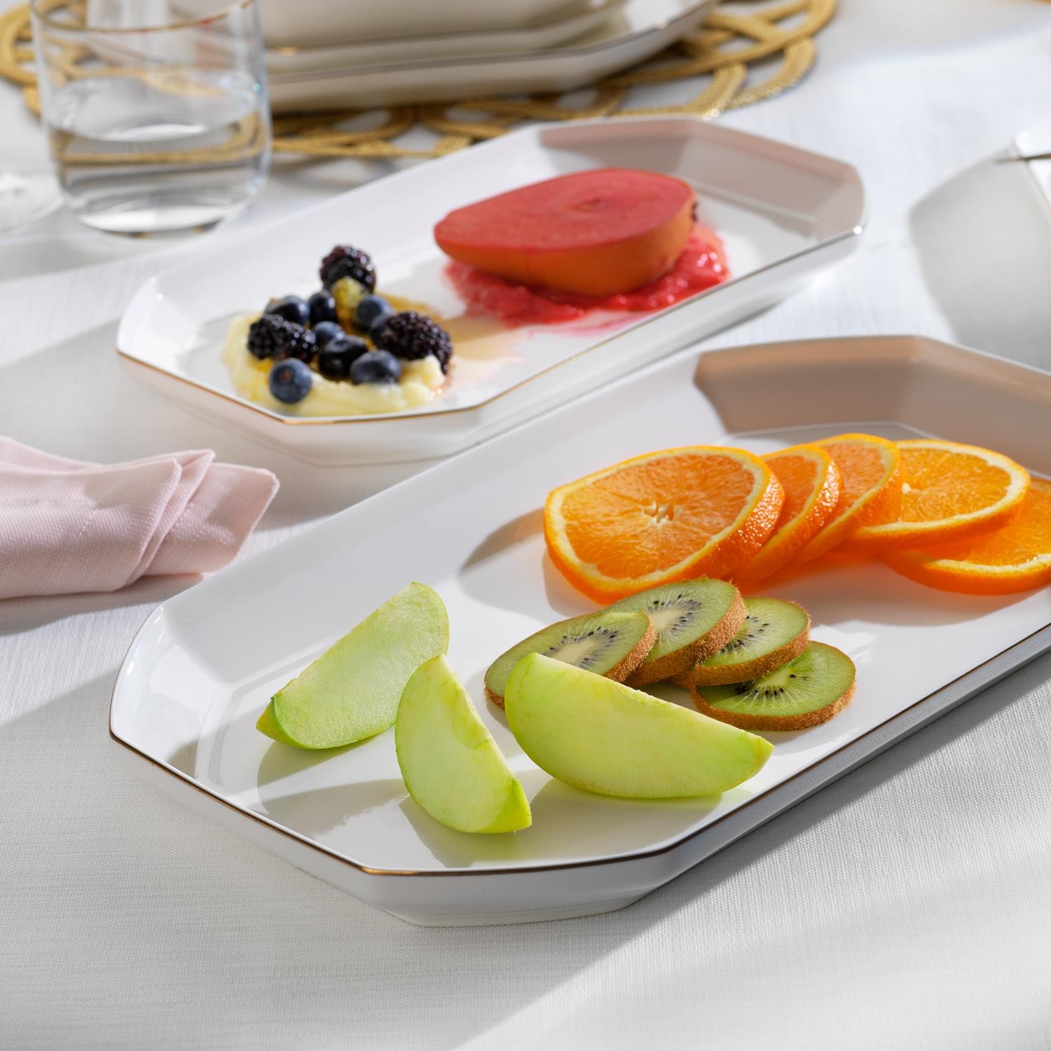 Graceful Bone Yemek Takımı 56 Parça-Gold