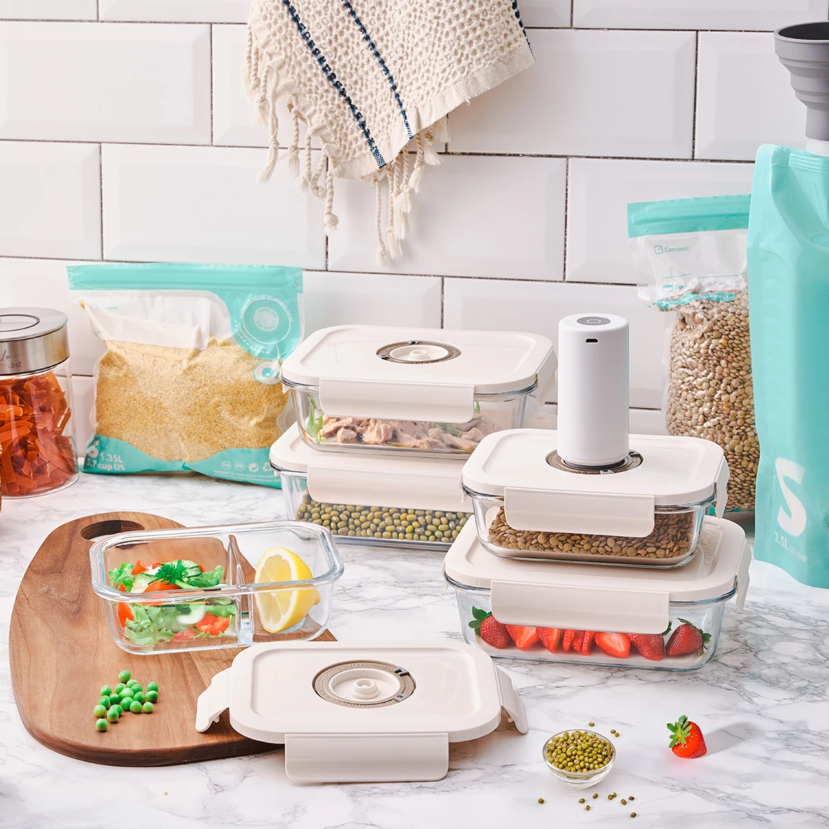 Vacuum & Fresh 25 Parça Saklama Kabı Seti