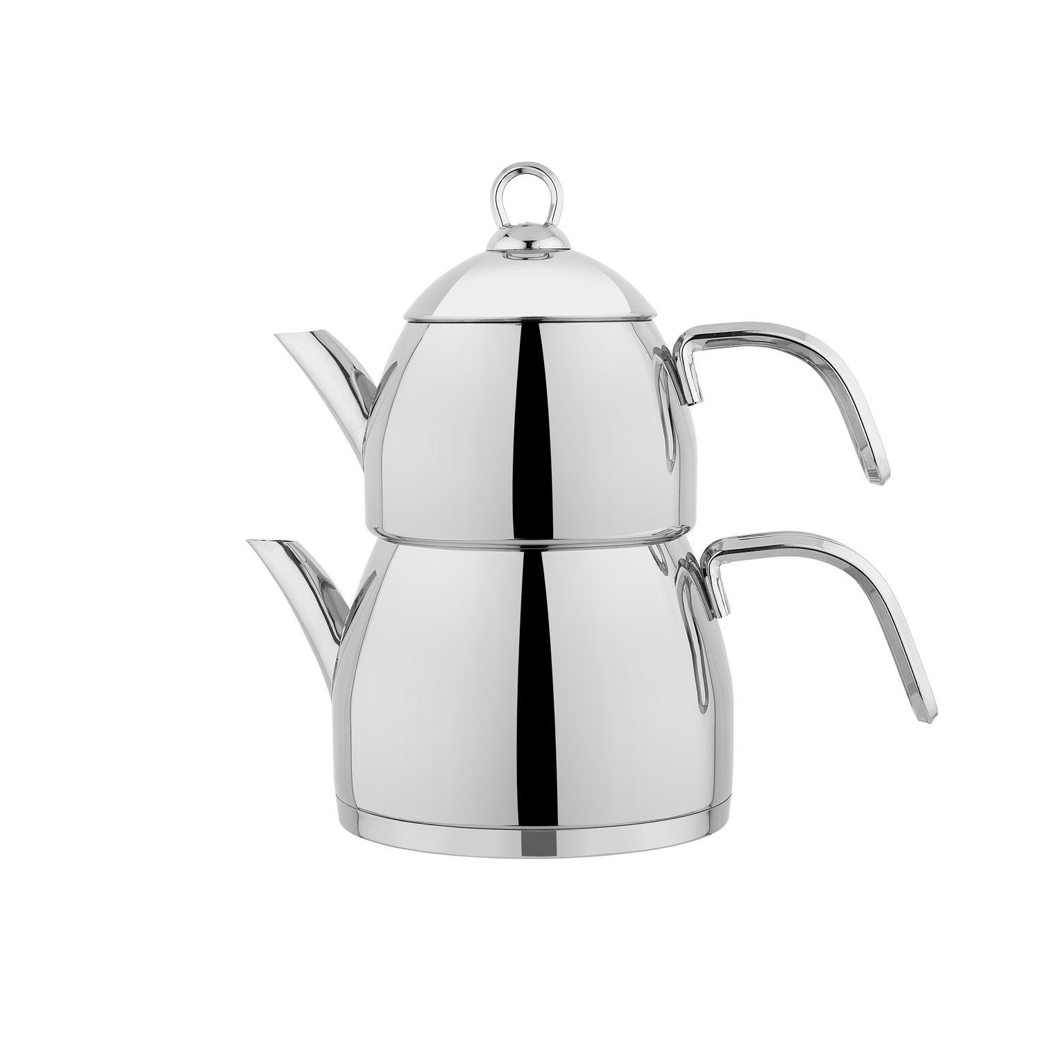 Schafer Brilla Çelik Çaydanlık Takımı 3 Parça-Inox