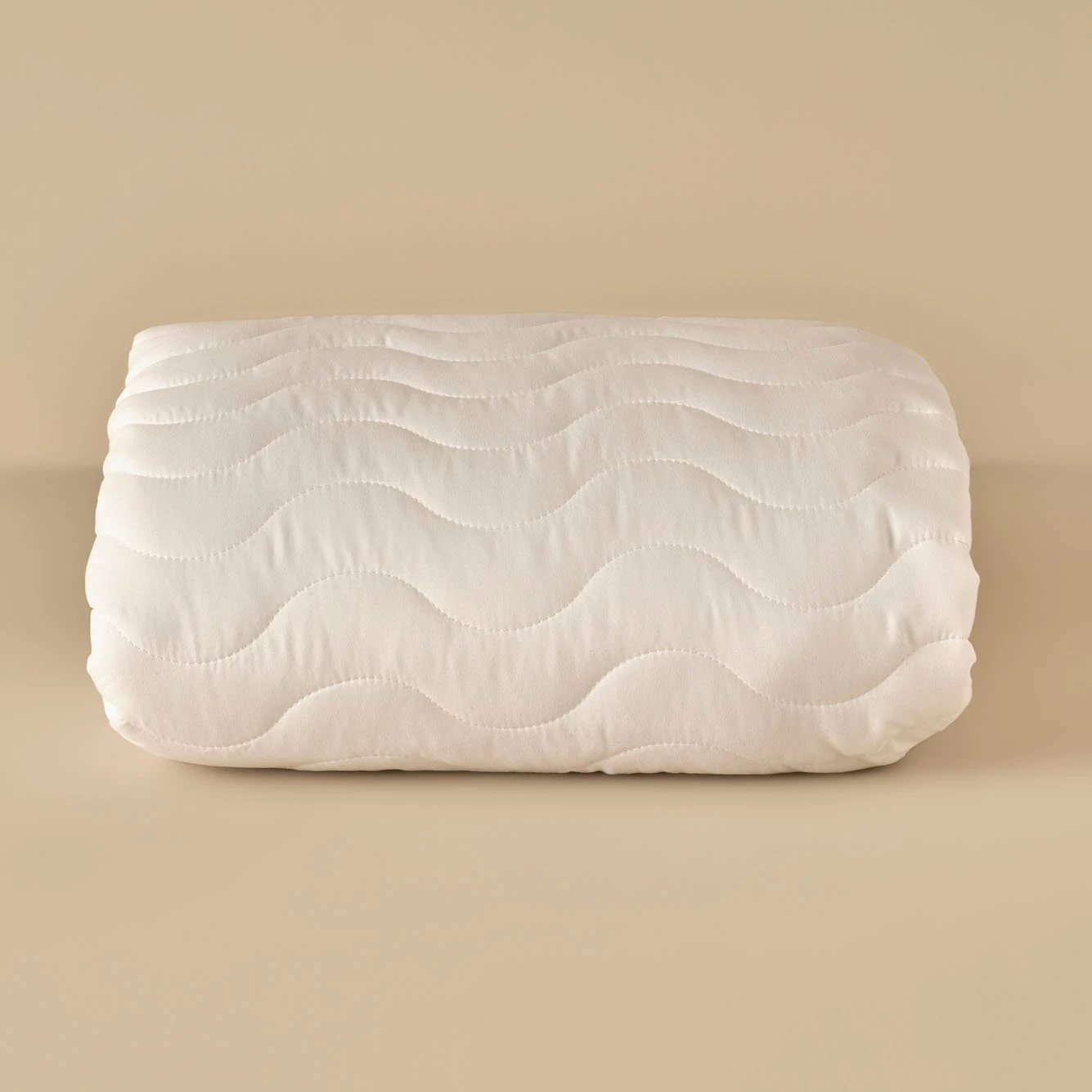 Sıvı Geçirmez Pamuklu Kapitoneli Fitted Yatak Alezi Beyaz (100x200 cm)