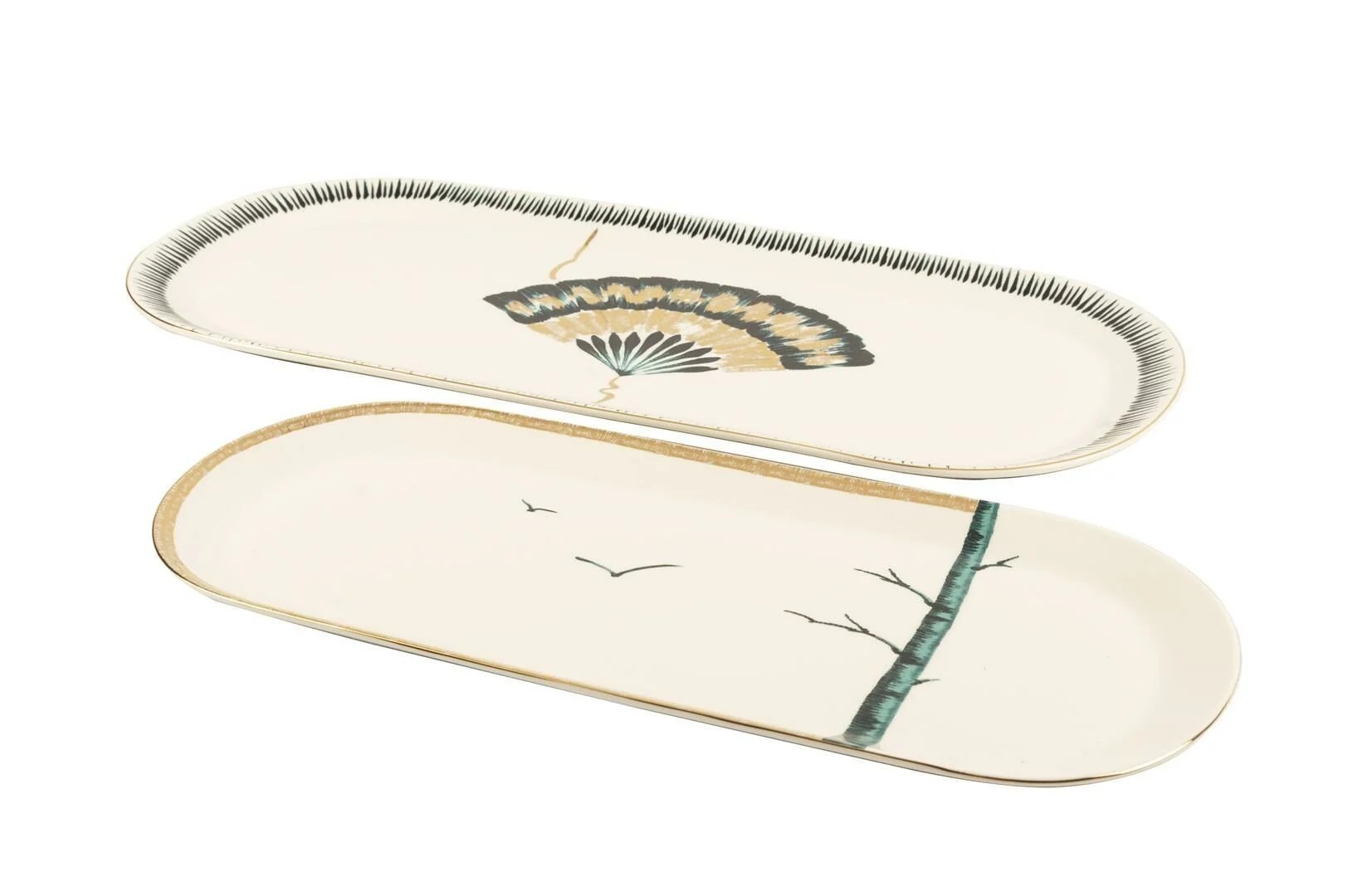 Grace 2li Oval Servis Tabağı 42cm + 34cm