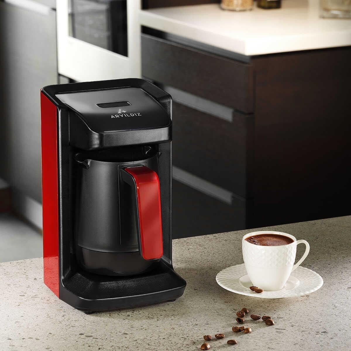 Cafe Turc Kahve Makinesi Kırmızı