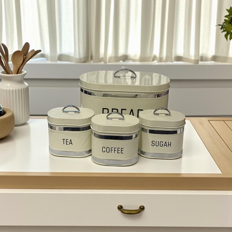 Ekmek Kutusu ve 3’lü Saklama Kabı Seti