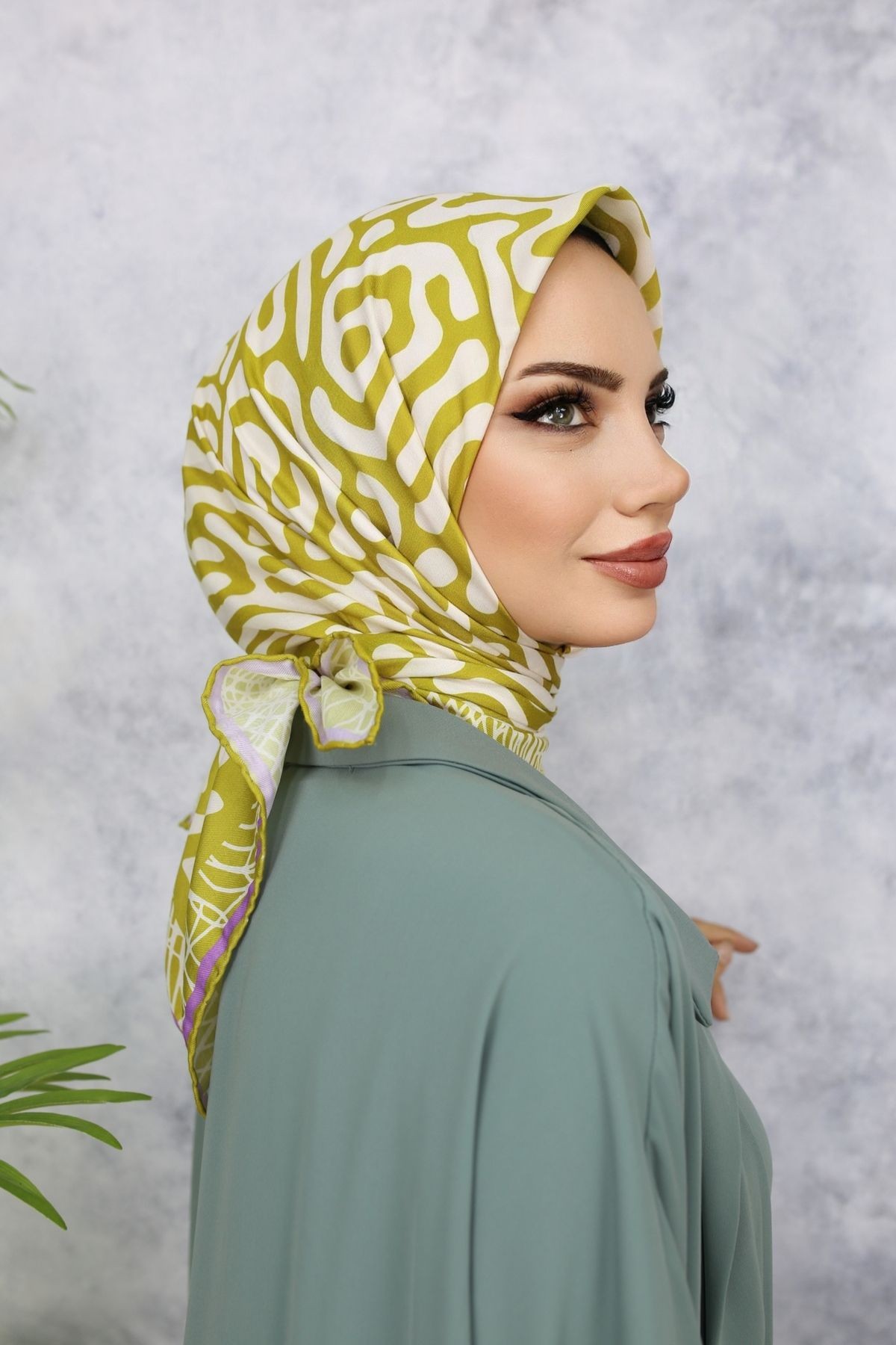 Scarf Zebra Desen Soft Eşarp - yağ