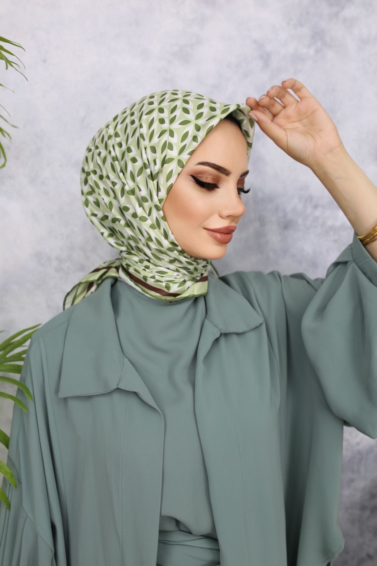 Scarf Rüzgargülü Desen Soft Eşarp - Çağla