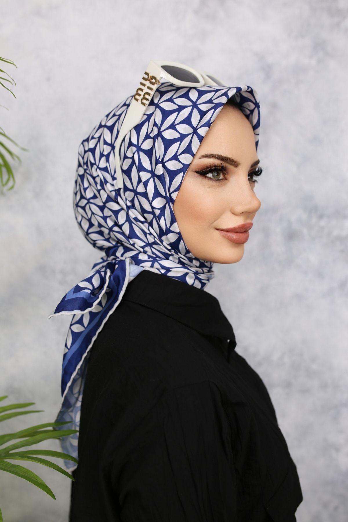 Scarf Rüzgargülü Desen Soft Eşarp