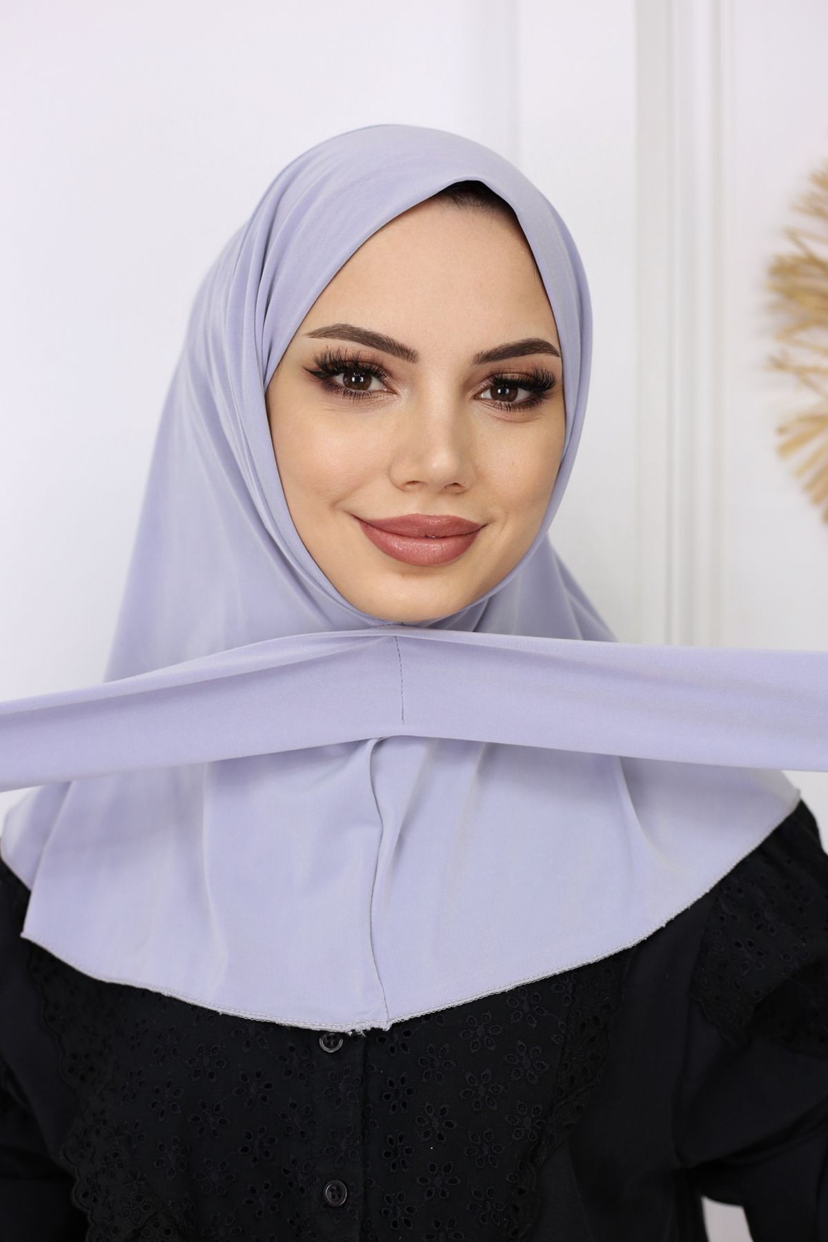 Çıtçıtlı Hazır Pratik Hijab Günlük Ve Havuz Bone Tesettür Kadın Şal Eşarp - 22