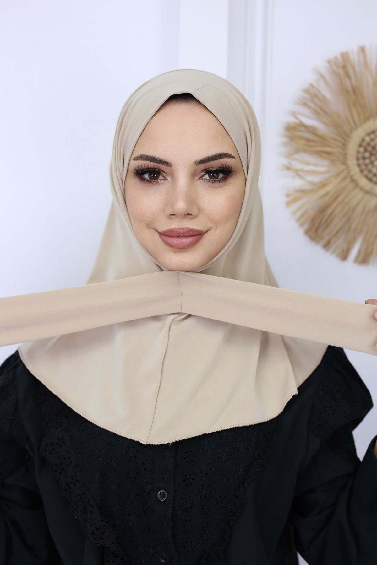 Çıtçıtlı Hazır Pratik Hijab Günlük Ve Havuz Bone Tesettür Kadın Şal Eşarp