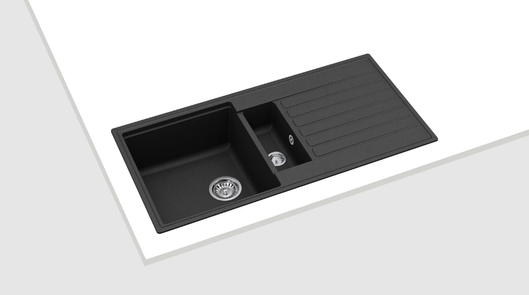 115380001-Teka CLIFF 60 B-TQ Siyah Granit Eviye