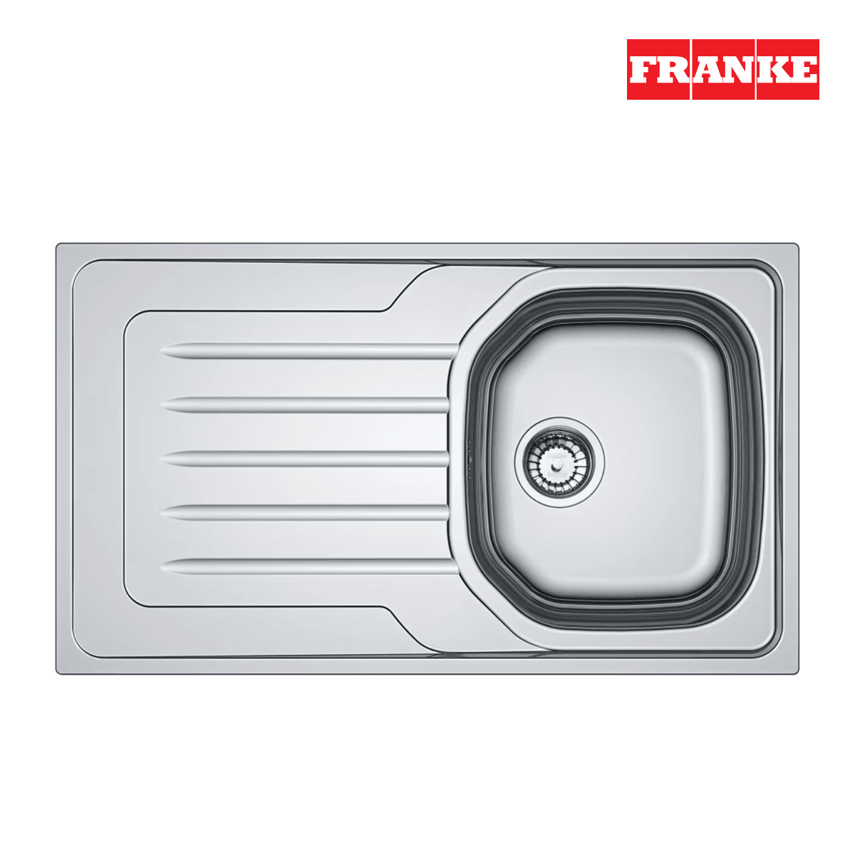 101.0688.499-Franke Onda Line Oll 611 Sol Dekorlu Çelik Eviye