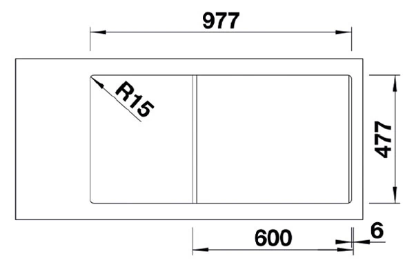 304163-Nuevo Sonas Xl 6 S Çift Yönlü Beyaz Seramik Eviye