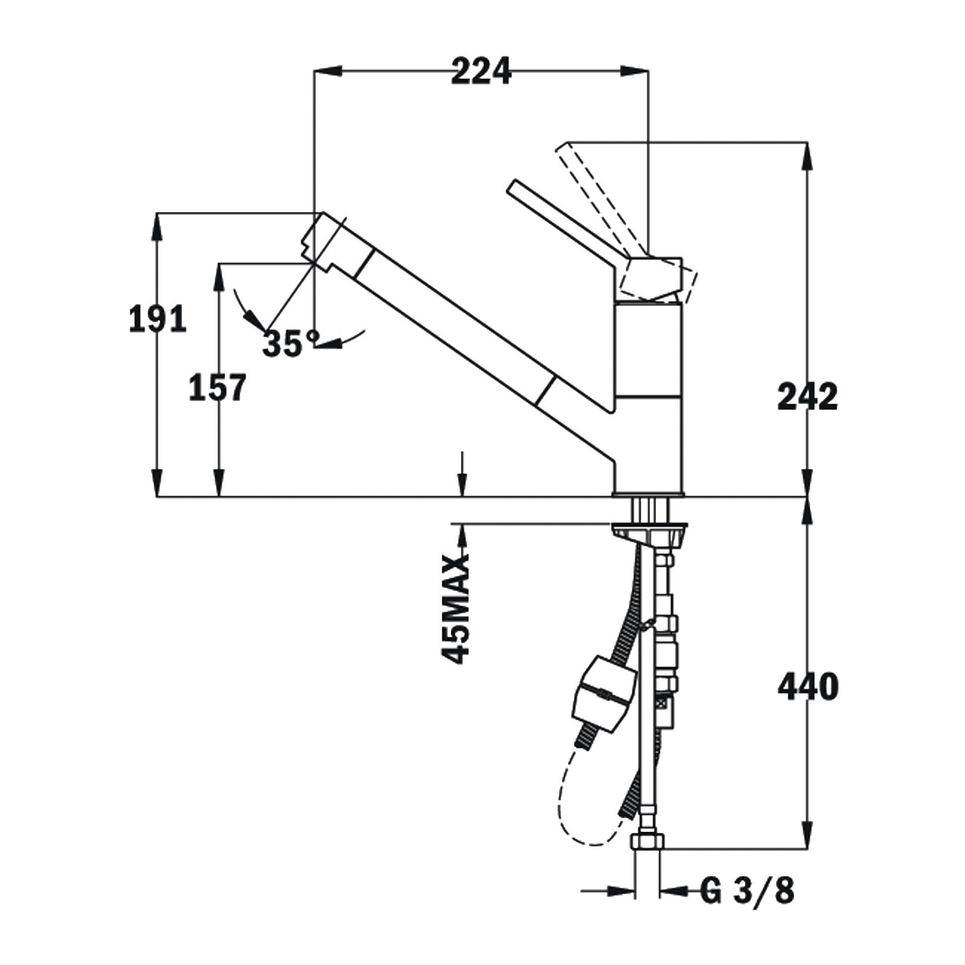 Teka Auk 978 Krom Armatür