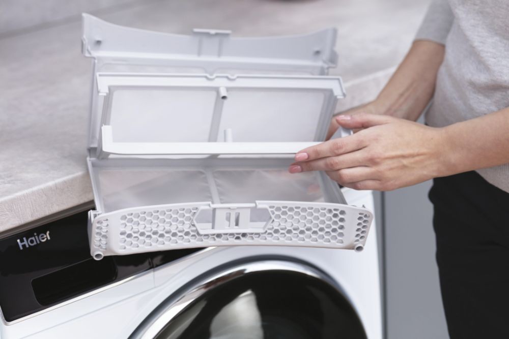 31102660-Haier HD90-A3Q979U1-S 9 Kg Isı Pompalı Kurutma Makinası