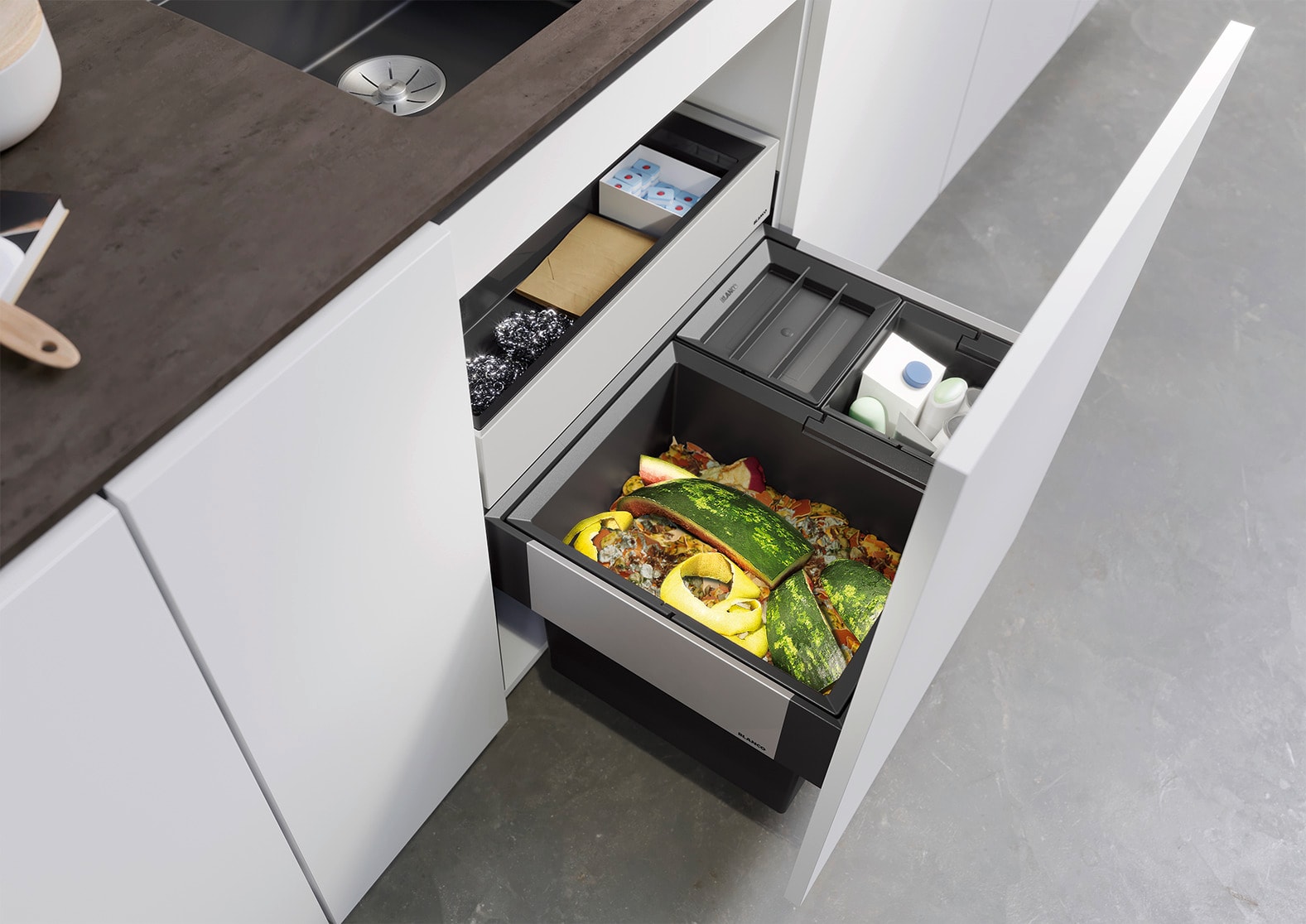 526210-Blanco Select II Xl 60/3 Orga Atık Saklama Kabı