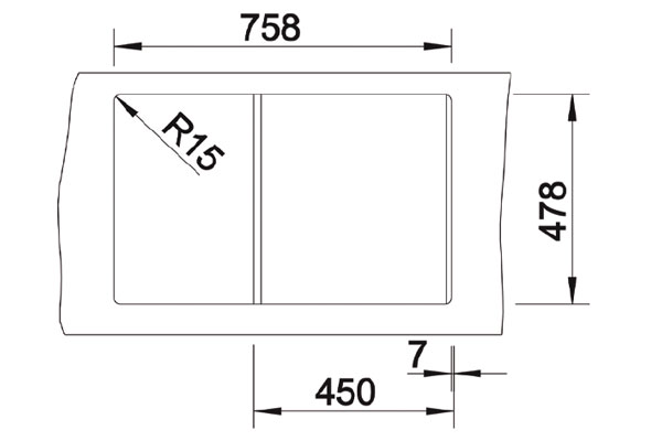 324157-Nuevo Sonas 45 S Sağ Damlalık Siyah Seramik Eviye