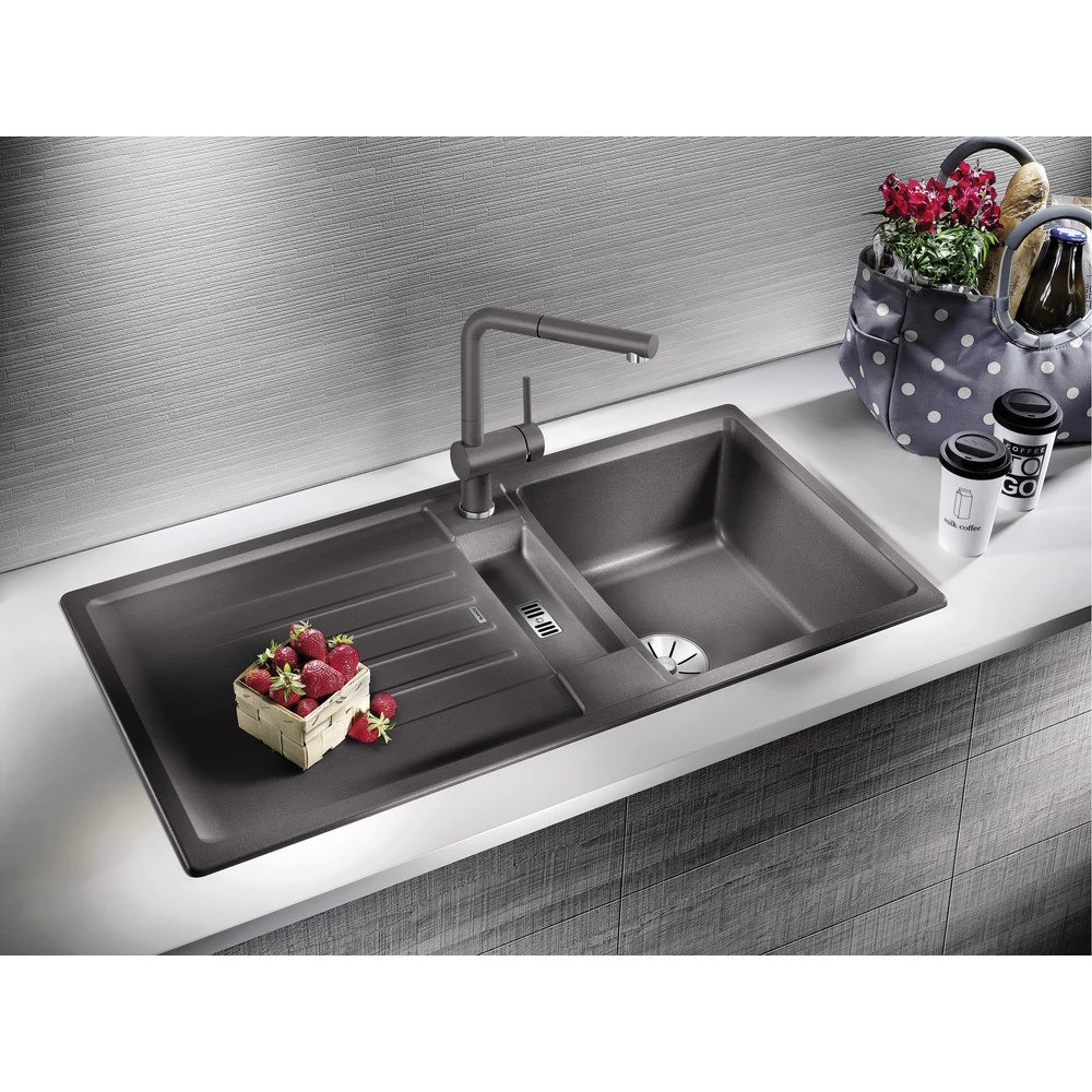 Blanco Sublıne 700-U Eviye + Lınus-S Alu Metallıc Armatür Set