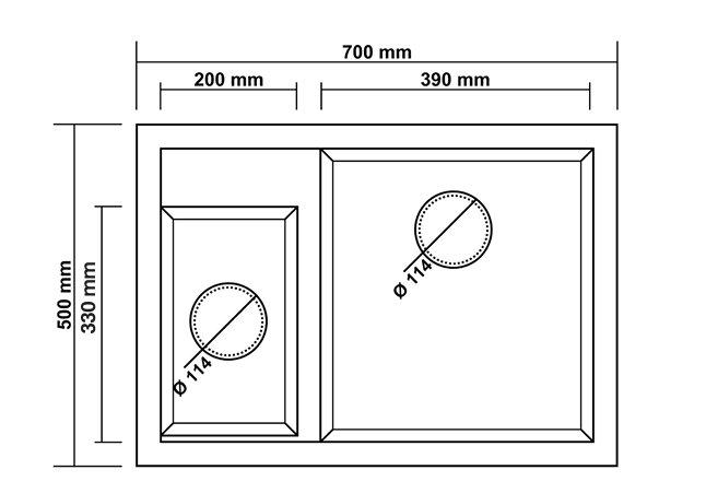 Onıx 2B 765 Granit Eviye (Metallic Black)