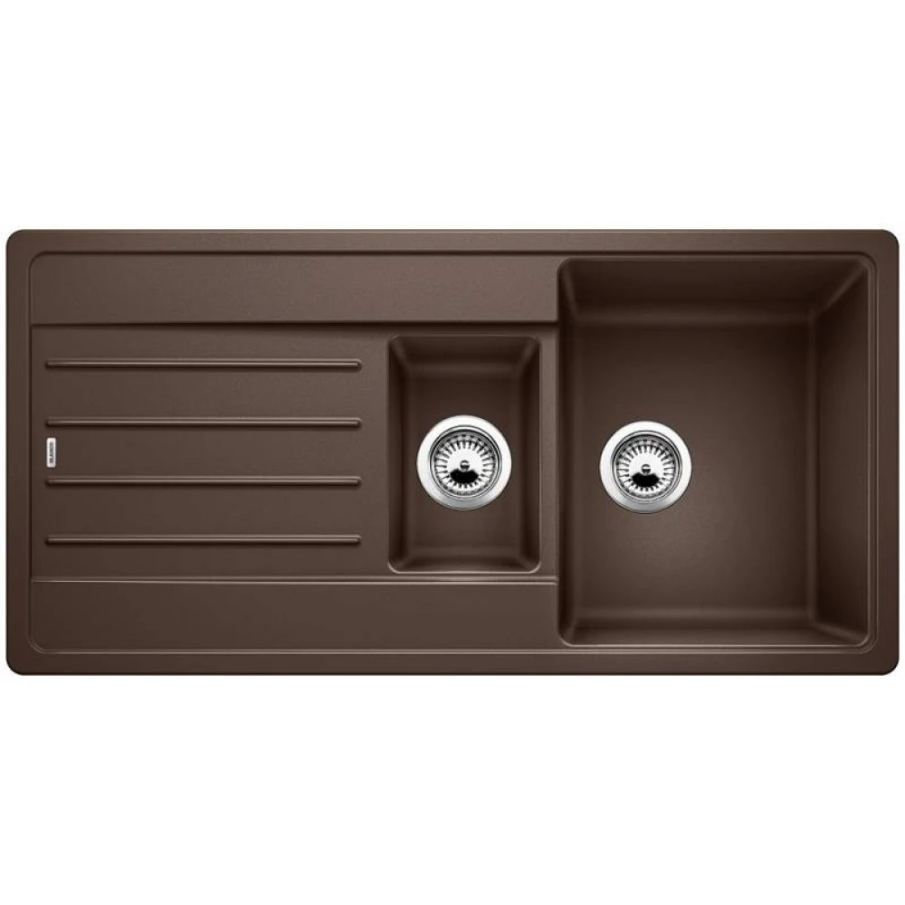 522212-Blanco Legra 6 S Damlalıklı Granit Eviye Kahve