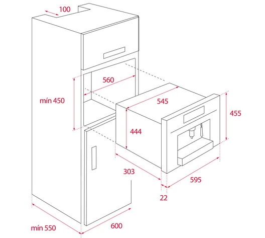111630015-Teka CLC 8350 MC WH Beyaz Ankastre Kahve Makinası