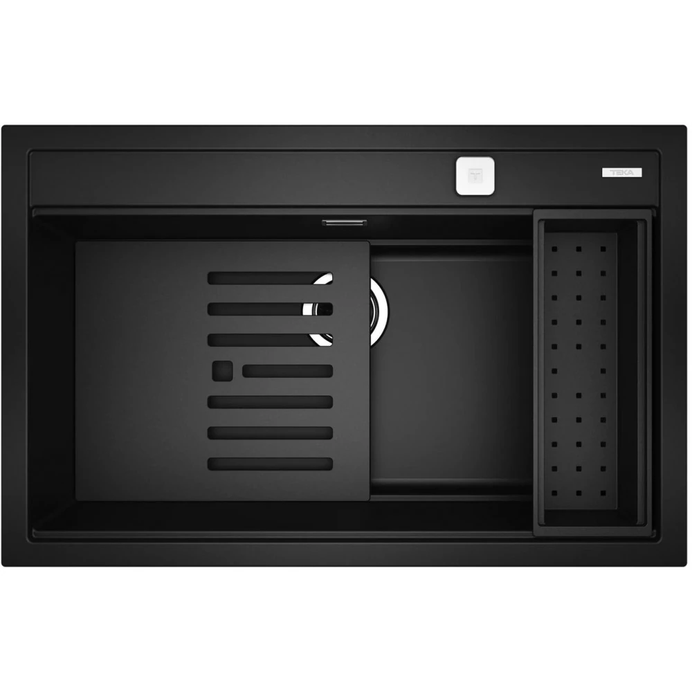 115230057-Teka NOVA 80 WS-TG Siyah Granit Evye