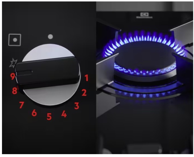 Electrolux-KGG953753K Siyah Cam Gazlı Ocak