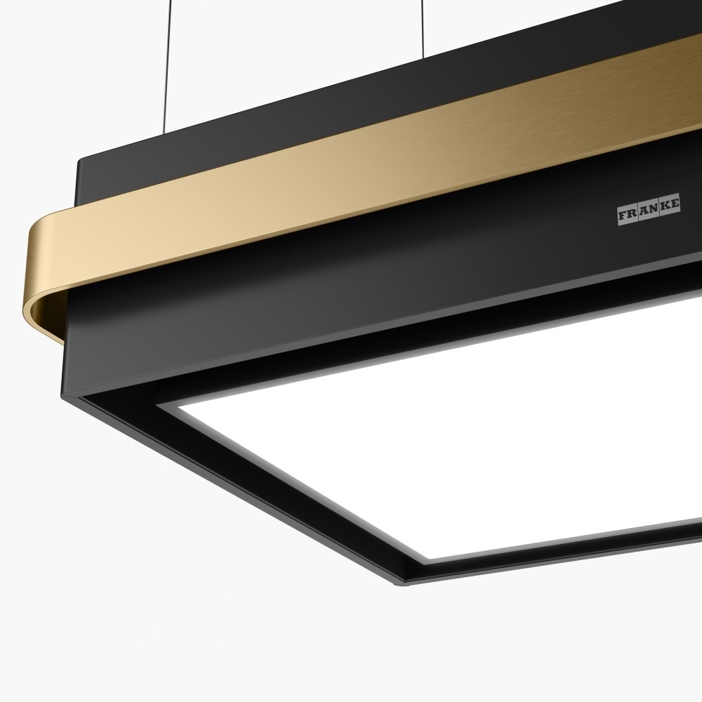 345.0726.998-Franke Mythos Masterpiece FMYS BK/GD F80 KL Matt Black+Gold Ada Davlumbaz