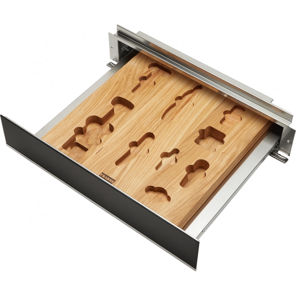 131.0691.006-Franke Fmy 14 Wcrd Xs Black+İnox Frame Şaraplik Aksesuar Çekmecesi Siyah + İnox