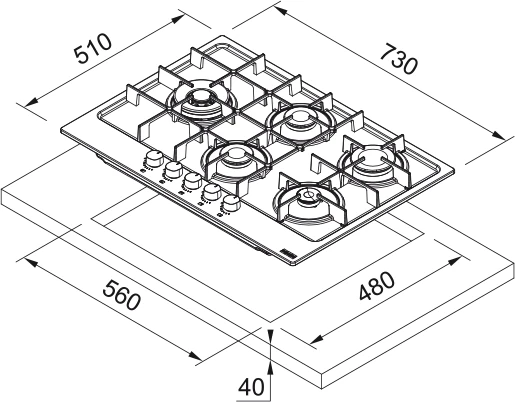 Franke Maris Oyster 5'Li Ankastre Set