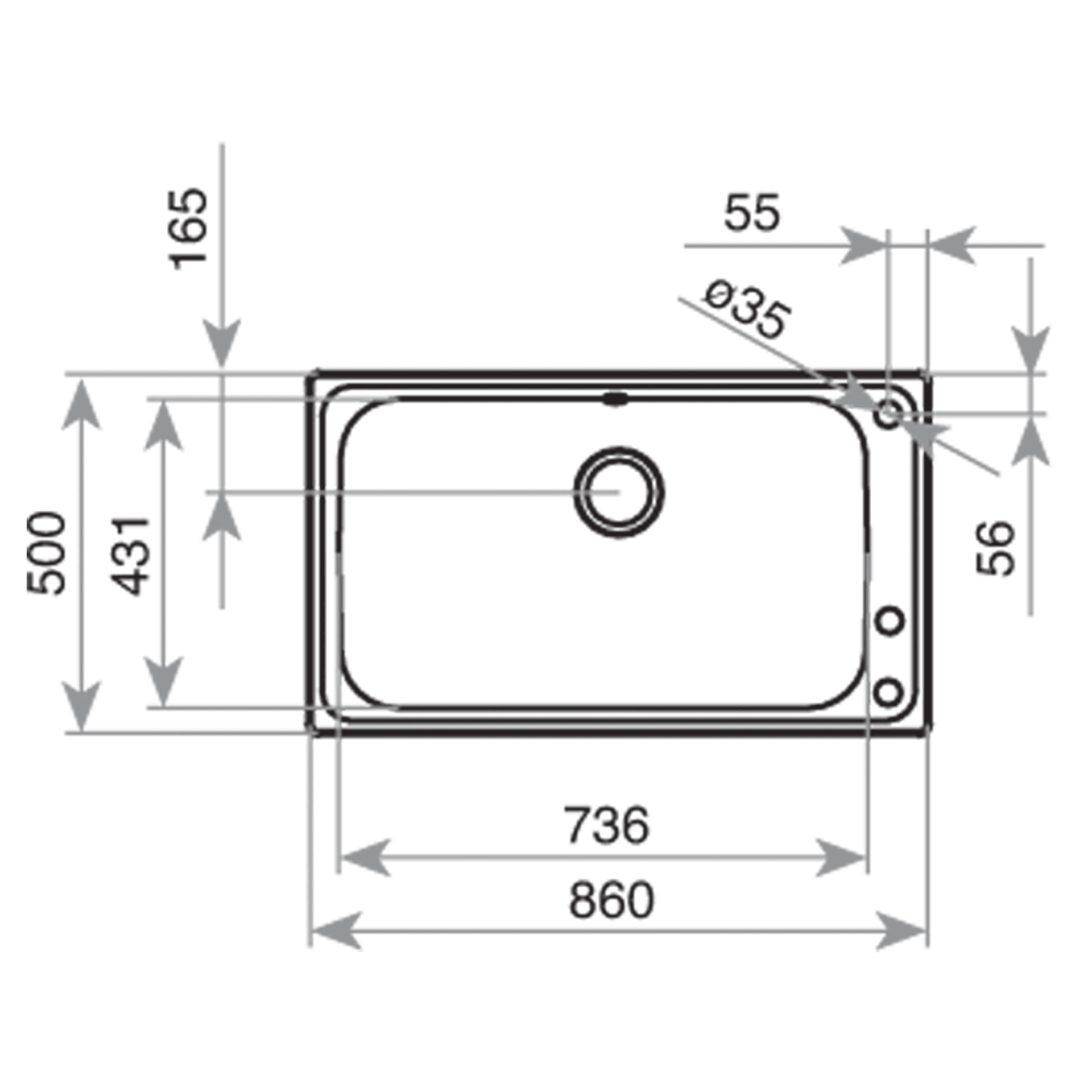 12127001-Teka BAHIA 1B PLUS Çelik Eviye