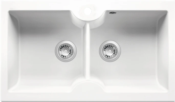 334159-Nuevo Sonas 9 Çift Hazneli Seramik Manolya Eviye