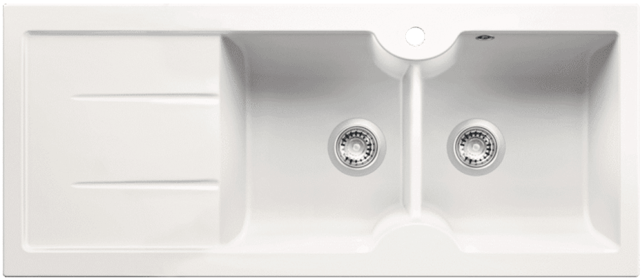 314160-Nuevo Sonas 8 S Sağ Damlalıklı Basalt Seramik Eviye