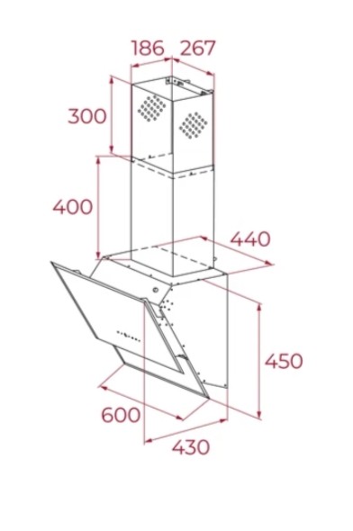 40495010-Teka TVT 60.1 Beyaz Davlumbaz