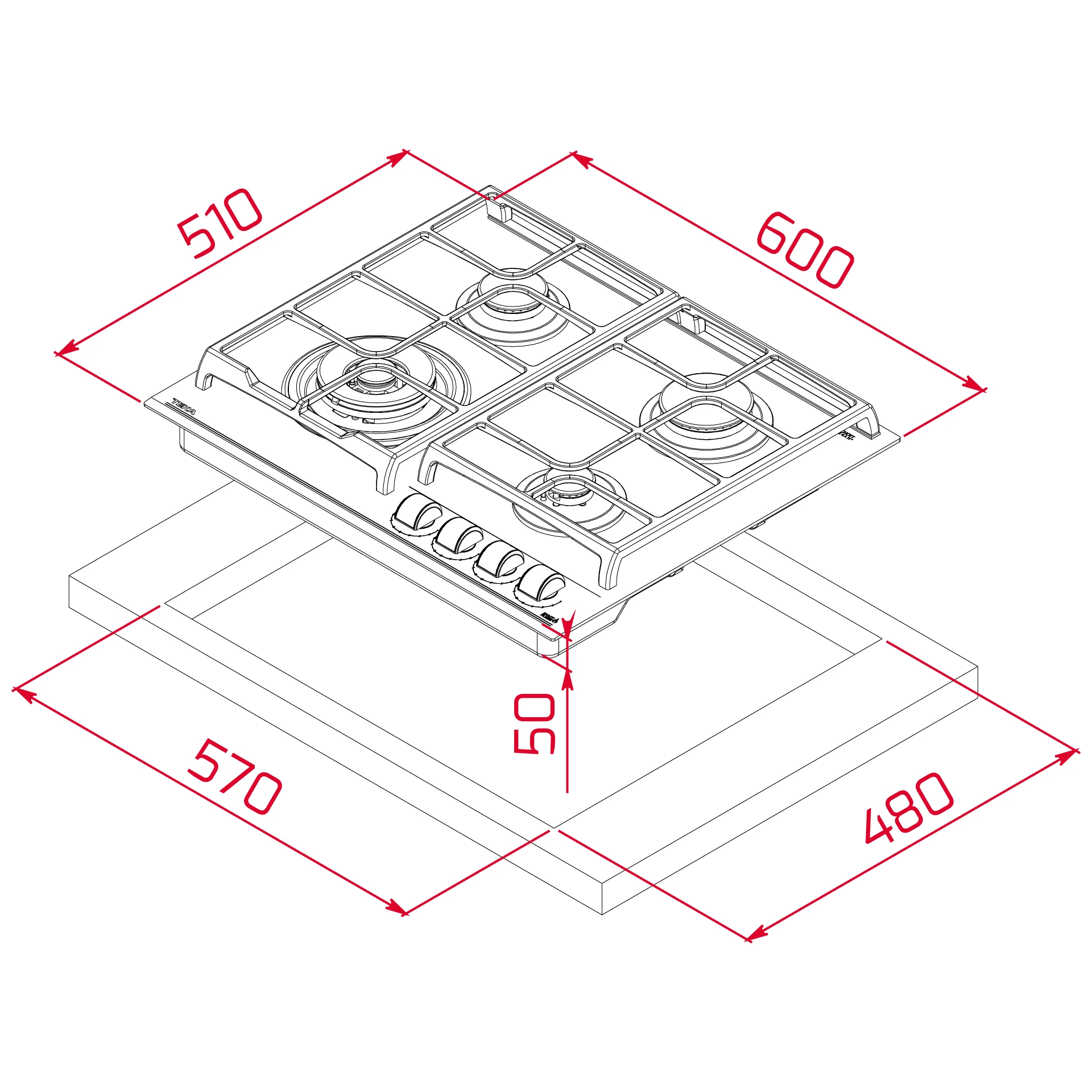 112570170-Teka GZC 64320 XBC LB (E4) Kahverengi Ocak