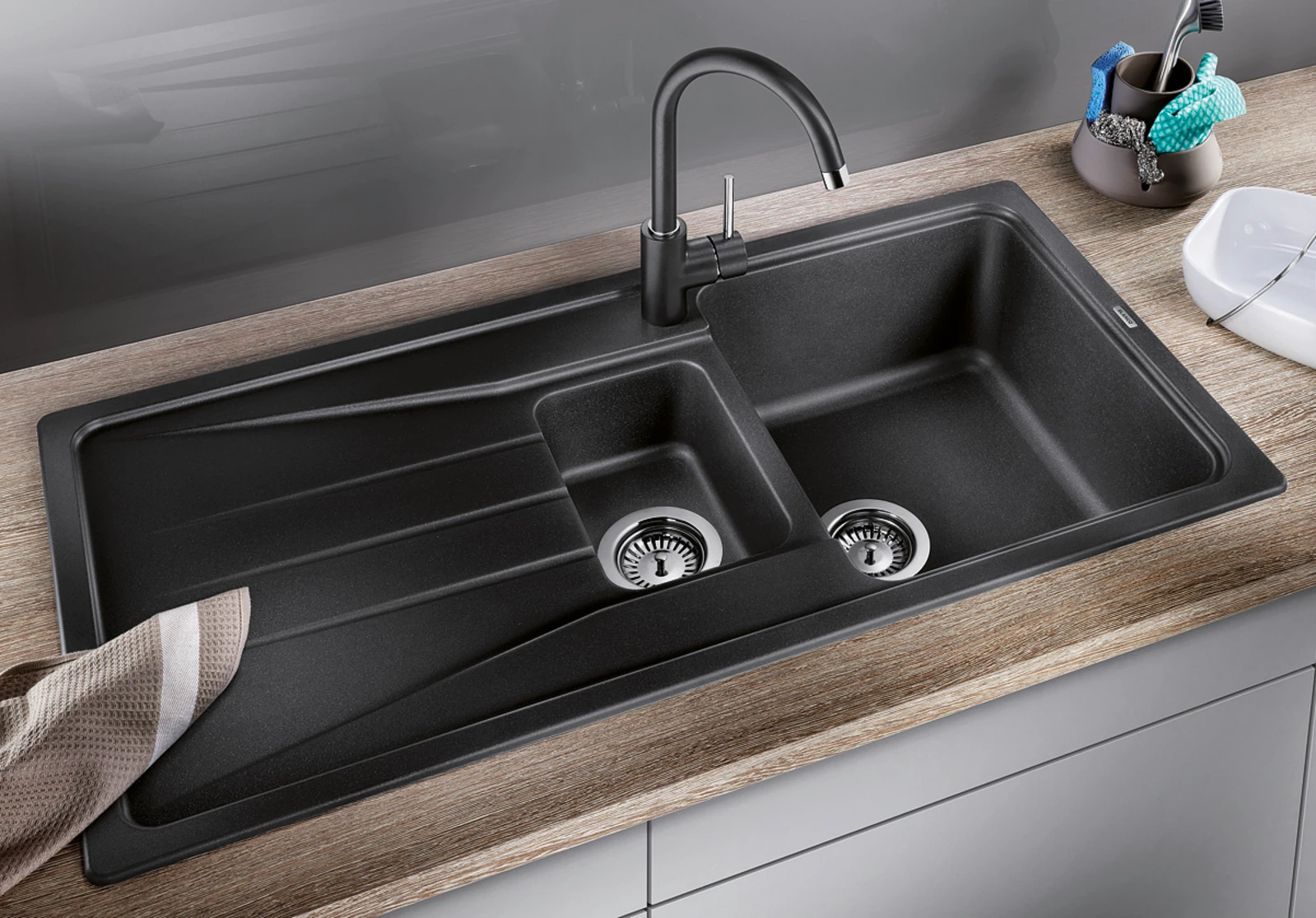 519852-Blanco Sona 6 S Antrasit Granit Eviye