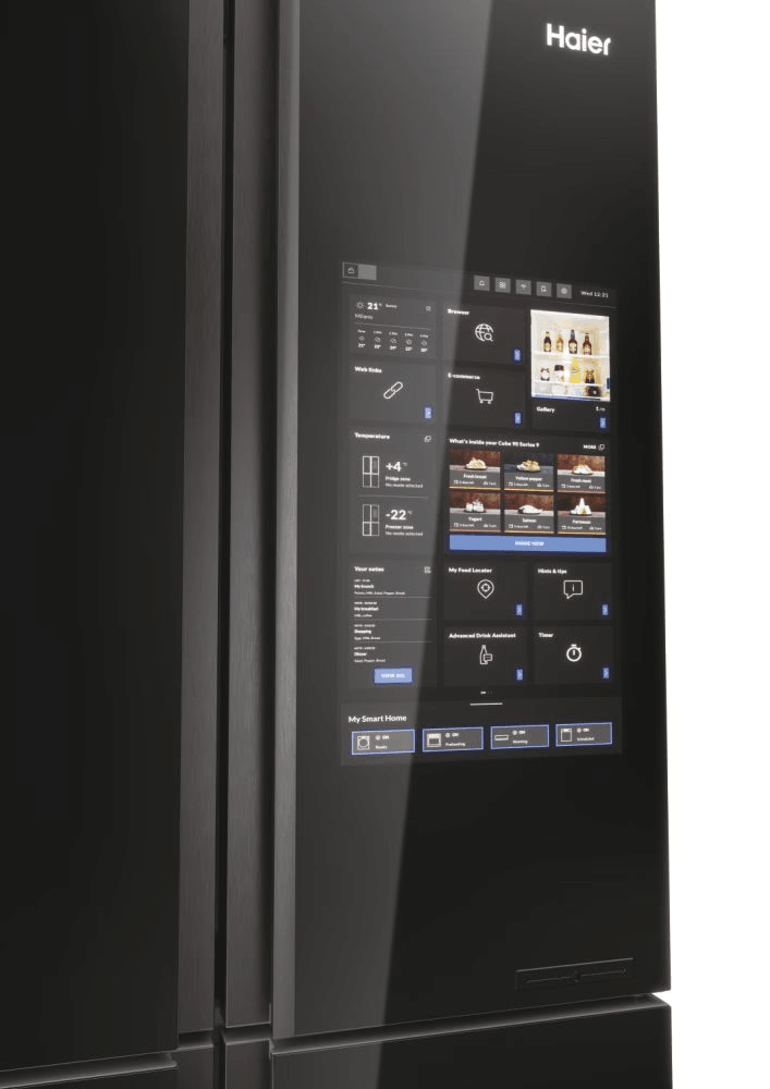 34005645-Haier HCW9919ESGB 4 Kapılı 586 Litre Siyah Solo Buzdolabı