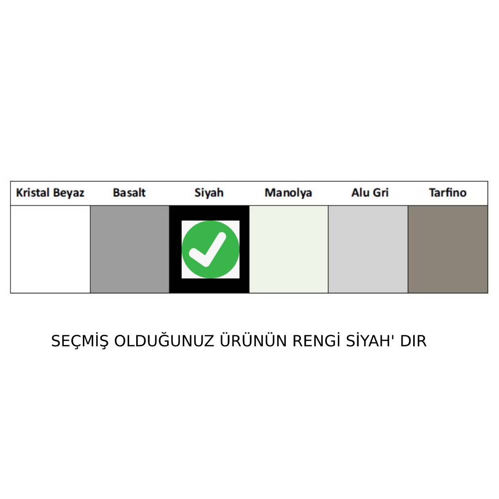 324162-Nuevo Sonas 6 S Çift Yönlü Siyah Seramik Eviye