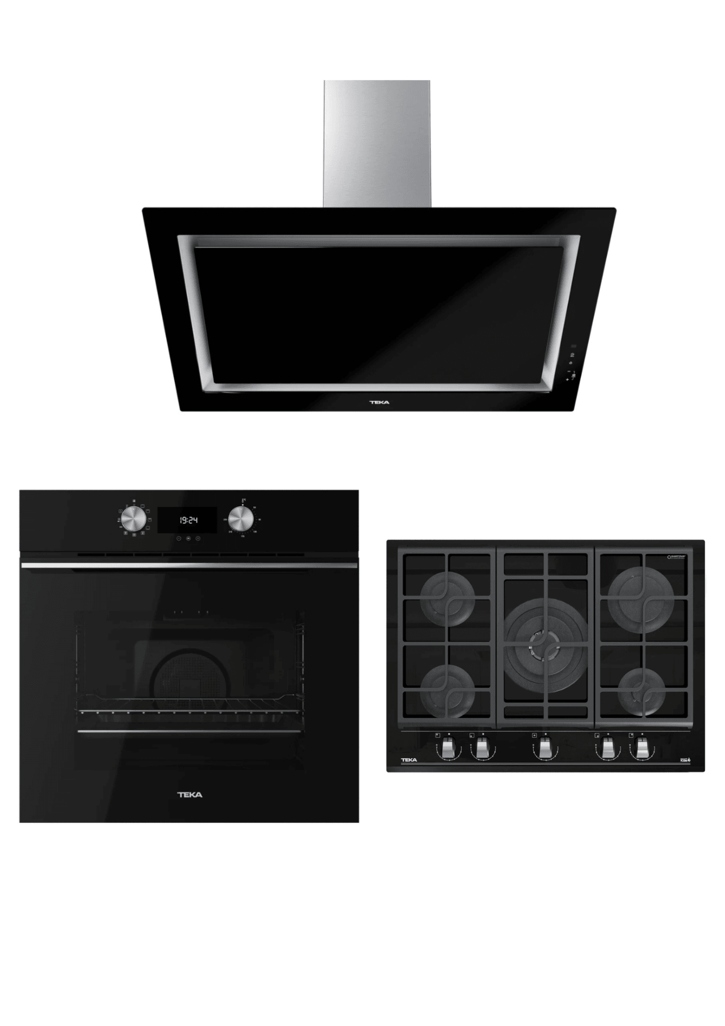 Teka Urban Serisi Siyah Set ( HLB 8400 BK - GZC 75330 - DLV 98660)