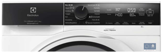Electrolux-EW7F4404UT 11 kg 1400 Devir Çamaşır Makinesi
